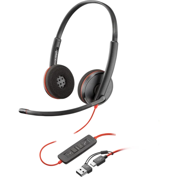 HP POLY BW 3220 STEREO USB-C HS +USB-C/A