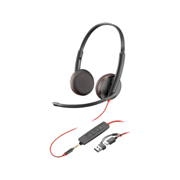 POLY BLACKWIRE 3225 STEREO USB-C HEADSET HEADSET