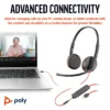 POLY BLACKWIRE 3225 STEREO USB-C HEADSET HEADSET - Image 3
