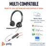 POLY BLACKWIRE 3325 STEREO MICROSOFT TEAMS CERTIFIED HEADSET - Image 3