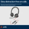 POLY BLACKWIRE 8225 STEREO MICROSOFT TEAMS CERTIFIED USB-C ANC HEADSET - Image 4